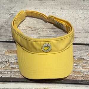 Masters Golf Tournament Butter Yellow Visor Hat Cap by Amercian Needle